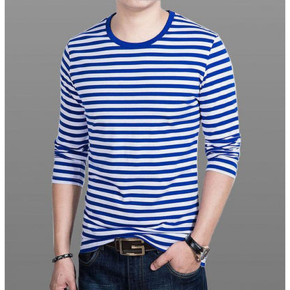 Urban Nostalgia: Spring Striped Sweatshirt