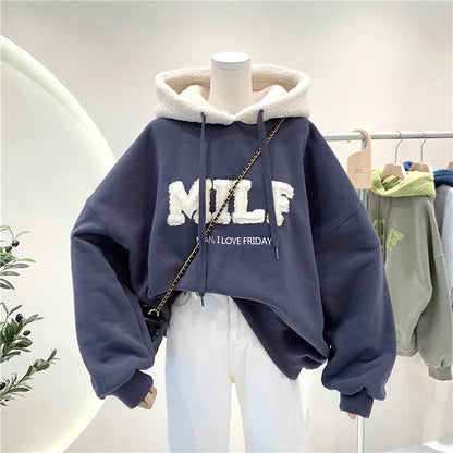 Autumn Affinity Lettered Hoodie