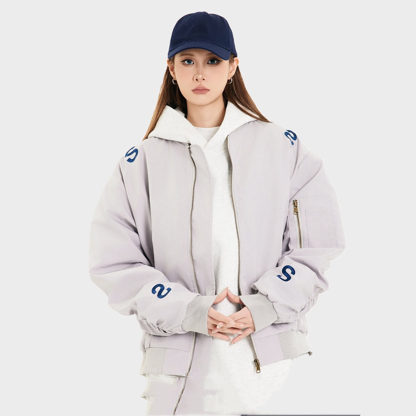 Street Sculpture Embroidered Elegance Jacket