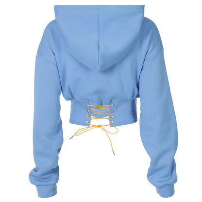 Letter Embroidered Casual Hoodie