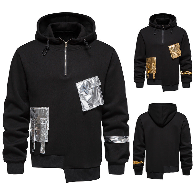 Dark Elegance Aesthetic Embroidered Hoodie
