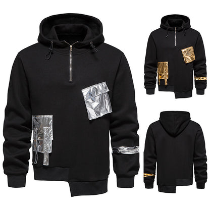 Dark Elegance Aesthetic Embroidered Hoodie