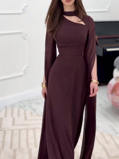 Quiet Luxury: Premium Cushion Knit Long Sleeve Dress