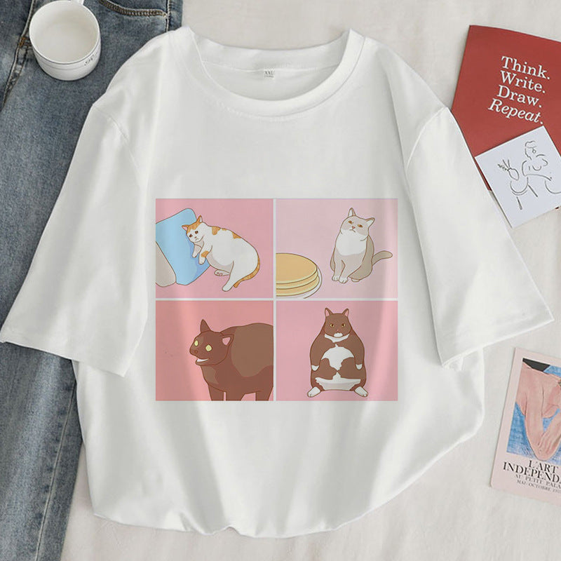 Harajuku Pop: Cartoon Graphic T-Shirt