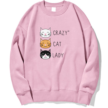 Cute Cat Print Women Sweatshirt