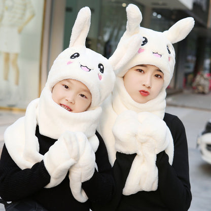 Fun Bunny Ears Lamb Velvet Cotton Clothes