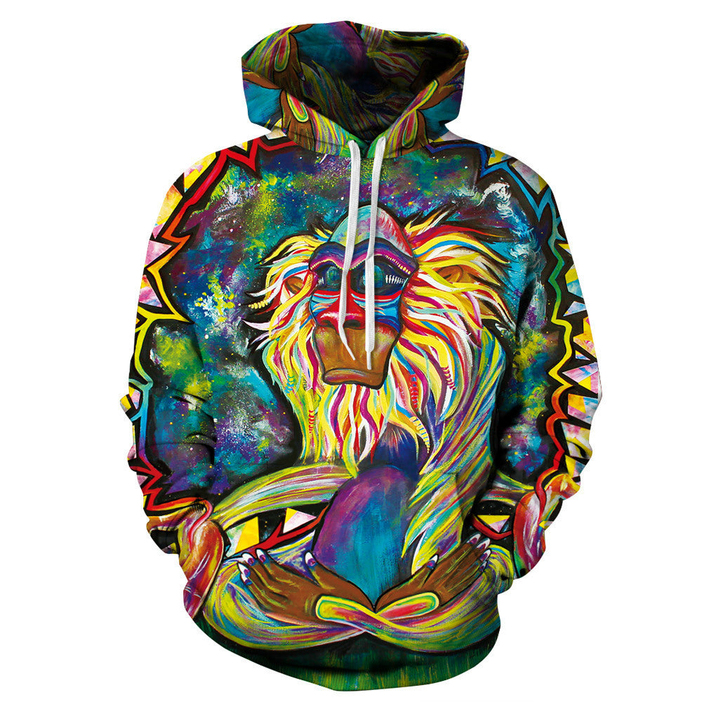 Casual Luxury: Letter Print Hooded Sweatshirt
