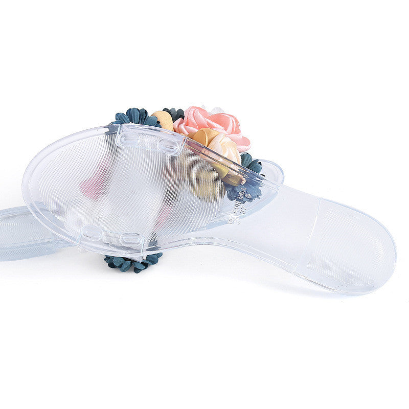 Chic Crystal: Embellished Flat Slippers
