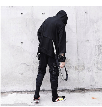 Harajuku Vintage: Star Patchwork Zip-Up Hoodie