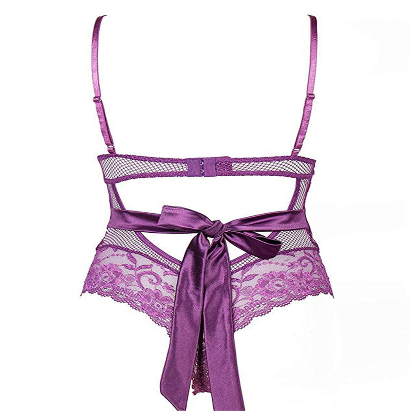 Midnight Glamour: Backless Lace-Up Camisole