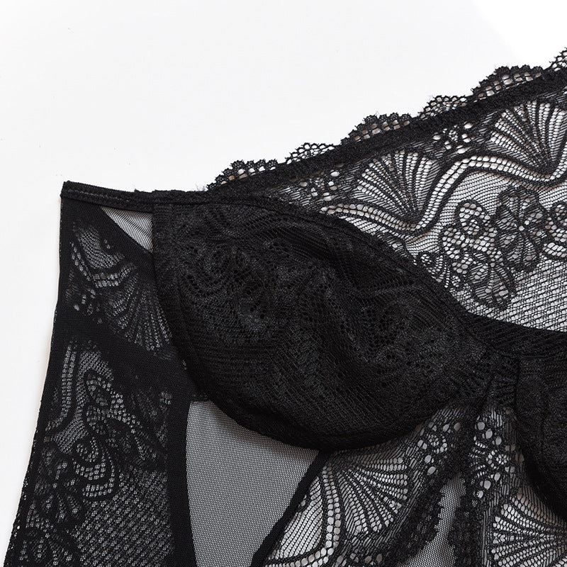 Noir Elegance One Shoulder Bodysuit