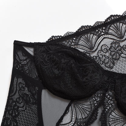 Noir Elegance One Shoulder Bodysuit