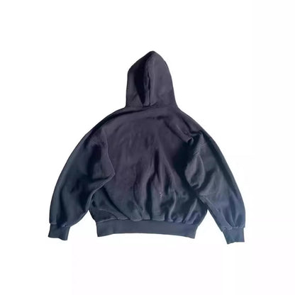 Midnight Edge: Skull Embroidered Hoodie