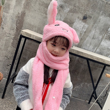 Fun Bunny Ears Lamb Velvet Cotton Clothes