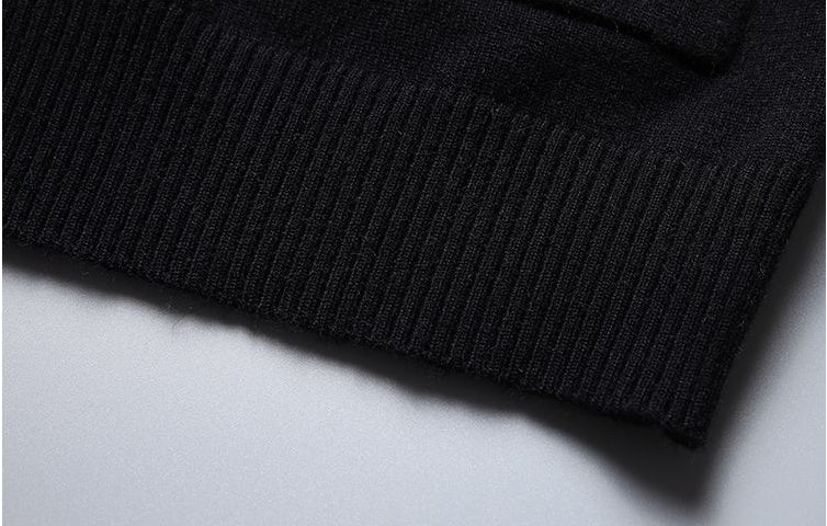 Luxe Gray Wool Cardigan Soft Knit Sweater For Autumn And Winter