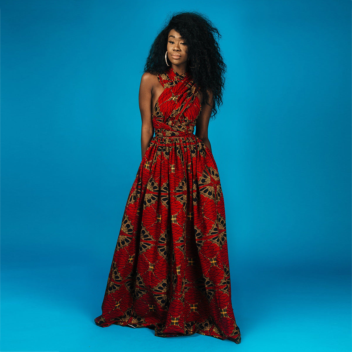 Autumn Mirage Spaghetti Maxi Dresses