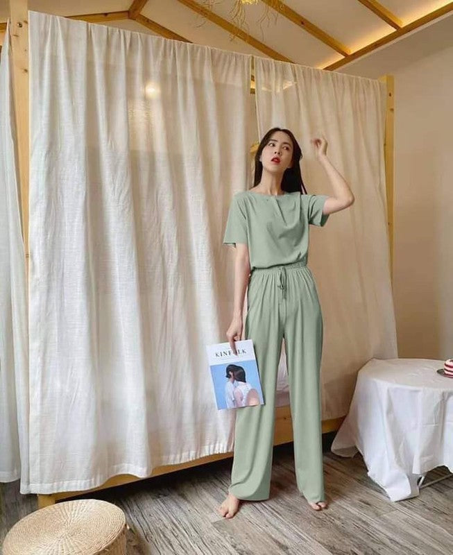 Natural Fabric Two Piece Loungewear For Everyday Chic Summer Days