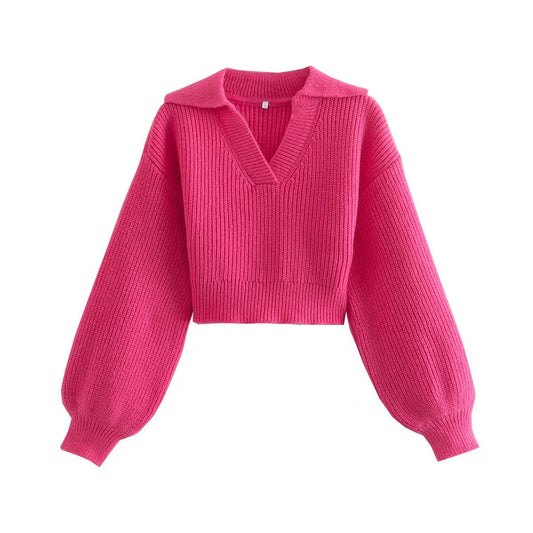 Romantic Soul: Heart Knit Lantern Sleeve Sweater