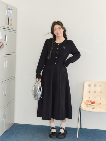 Autumn Holiday: Slim Fit Knitted Party Dress