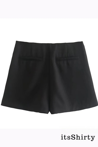 Casual Asymmetrical High Waist Mini Skirt