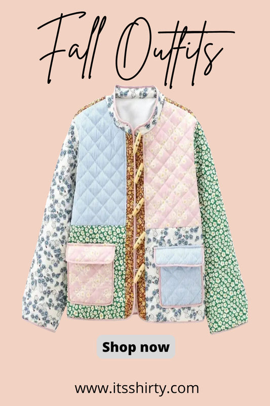 Y2K Jacket With Patchwork Style And Pockets For Casual Outfit Inspiration