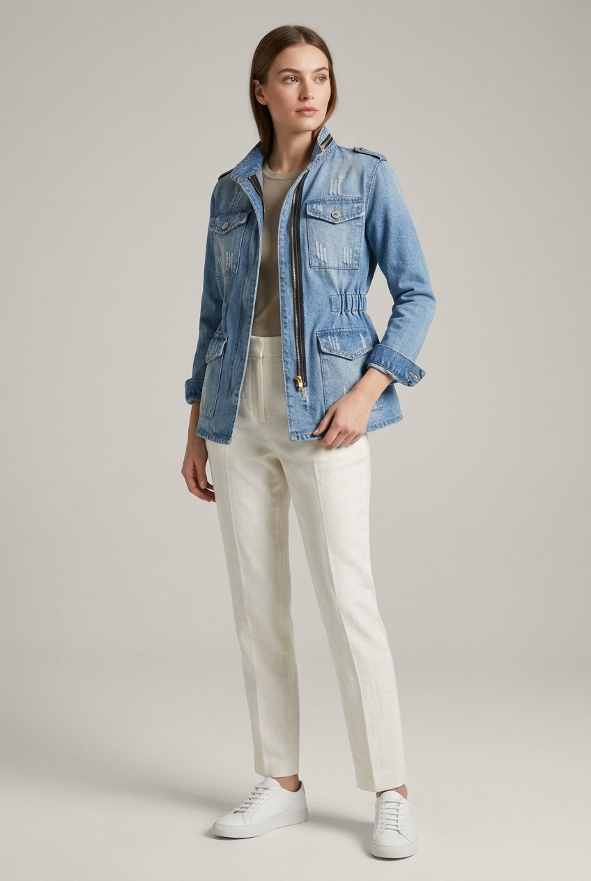 The Ultimate Cotton Denim Jacket for Fall & Spring