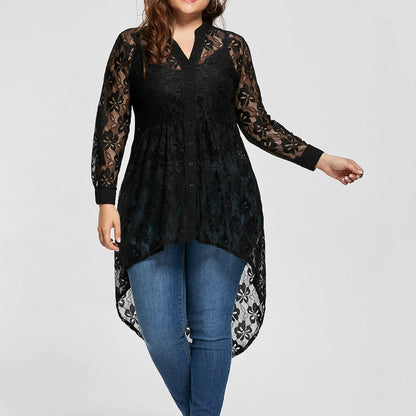 Perspective Lace Shirt for Women