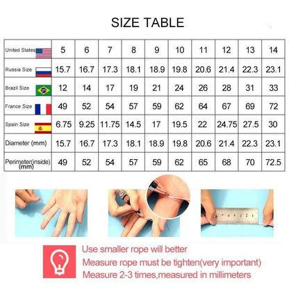 Summer Outfit Jewelry Stainless Steel Ring Set With Multi Color Shine