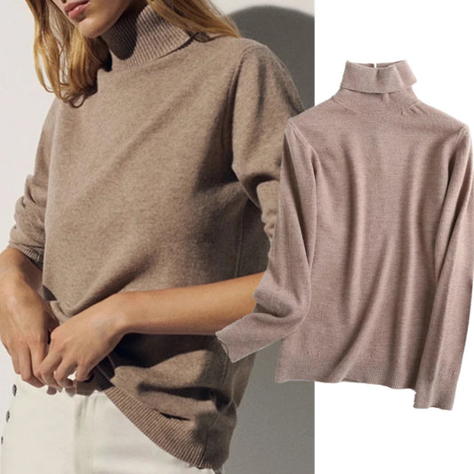 Simple Multicolor Pullover Sweater For Women Fall Outfit Inspiration