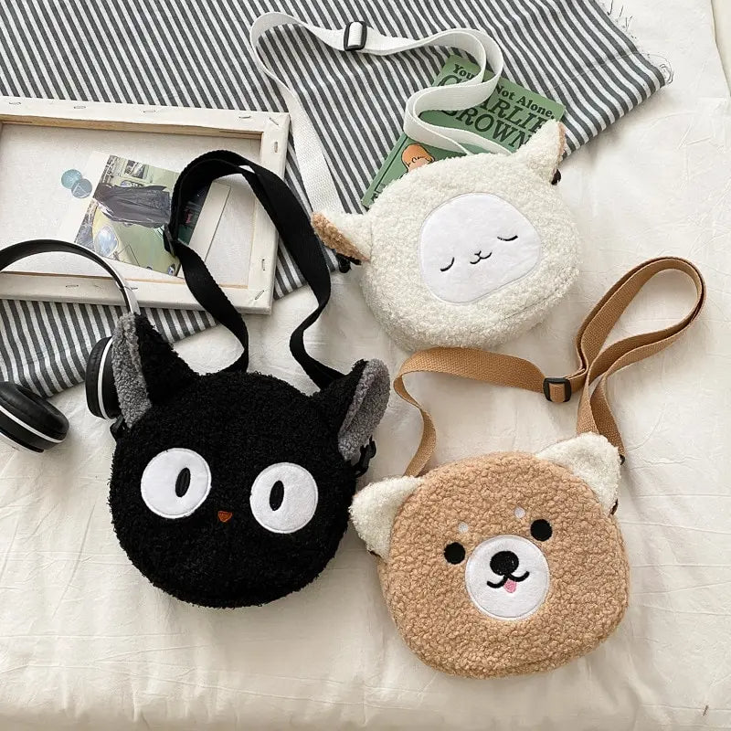 Kawaii Cutie Plush Crossbody – Whimsy Charm