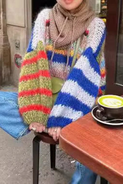 New Women's Fall Striped Sweater