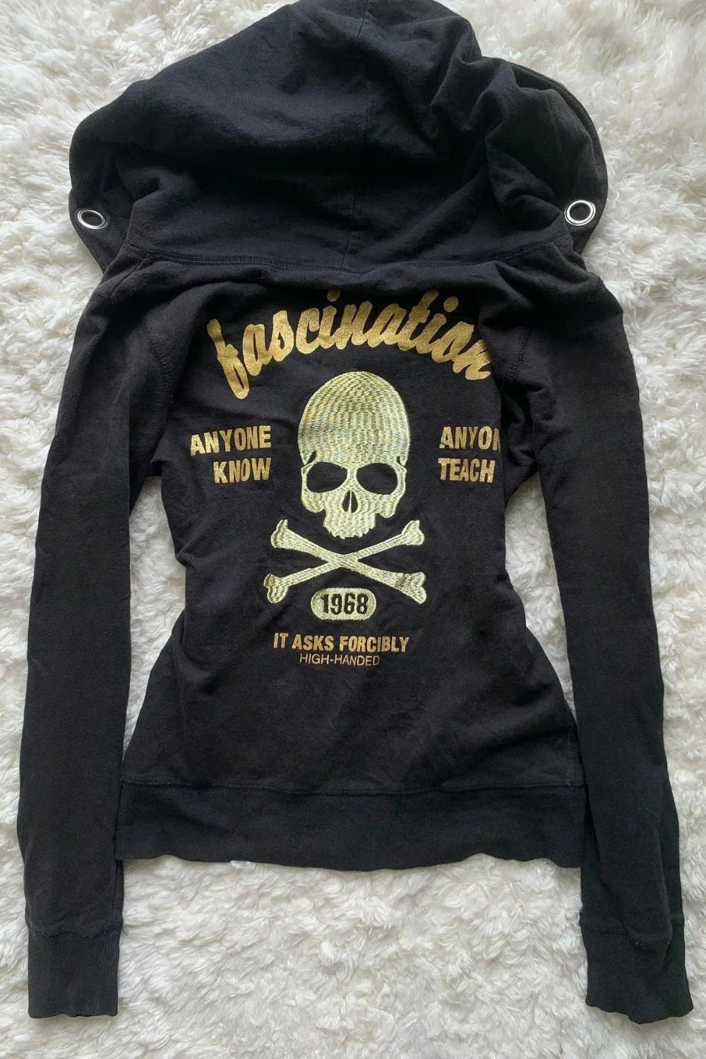 Retro Streetwear Hoodie Outfit Ideas Oversized Gothic Zip Up Jacket For Men And Women Fashion Trend