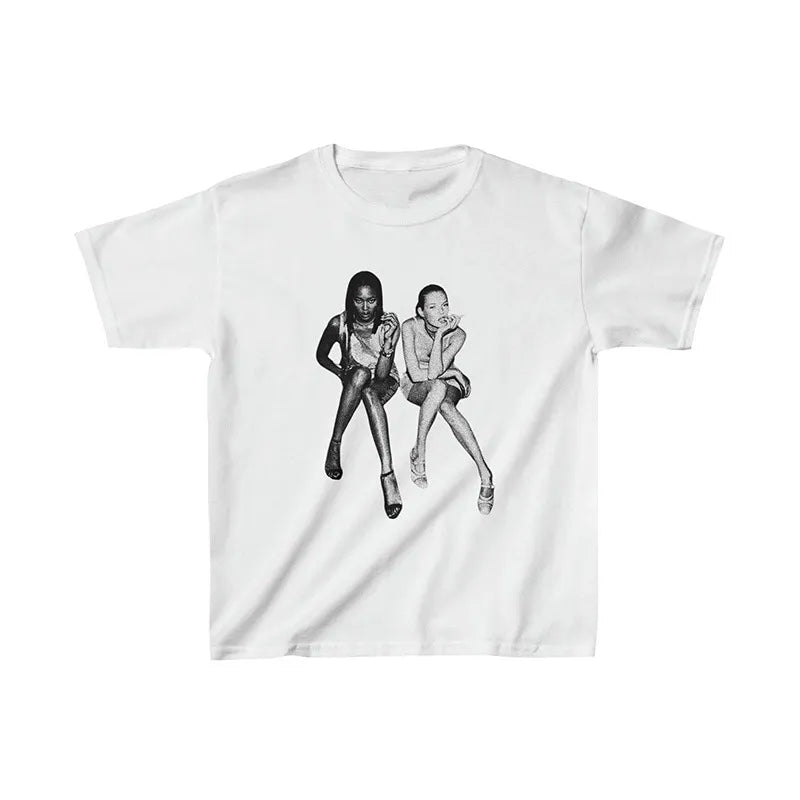 Retro Rave Y2K Crop Tee T-şhirt
