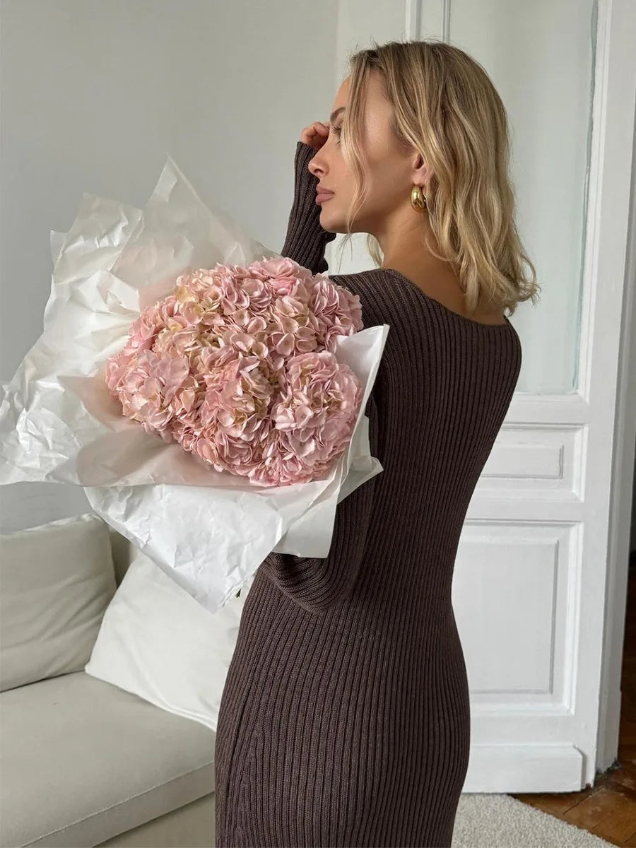 Casual Charm Autumn Sweater Dreses