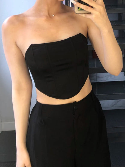Y2K Inspired Satin Off Shoulder Bustier Crop Corset Top for Women Backless Sleeveless Sexy Streetwear Aesthetic 2025 Fashion Trend