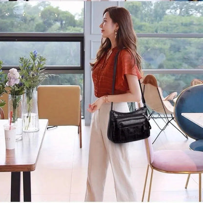 Lightweight Multi-Pocket Shoulder Bag With Clean Girl Vibes For Elegant Everyday Style