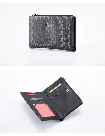 Retro Cartoon Print Long Wallet With Classic Style and Fashionably Simple Large Capacity Design