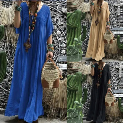Boho Summer Dress Outfit With Lace Details And Flowy Maxi Skirt Style