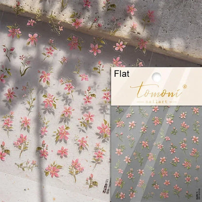 5D Stained Glass Nail Stickers For Fall Nails Inspiration And Glitter Nail Art Styling
