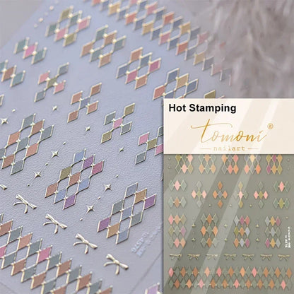 White Wave Line Nail Decals For Autumn Nails Looks And Manicure Design Ideas