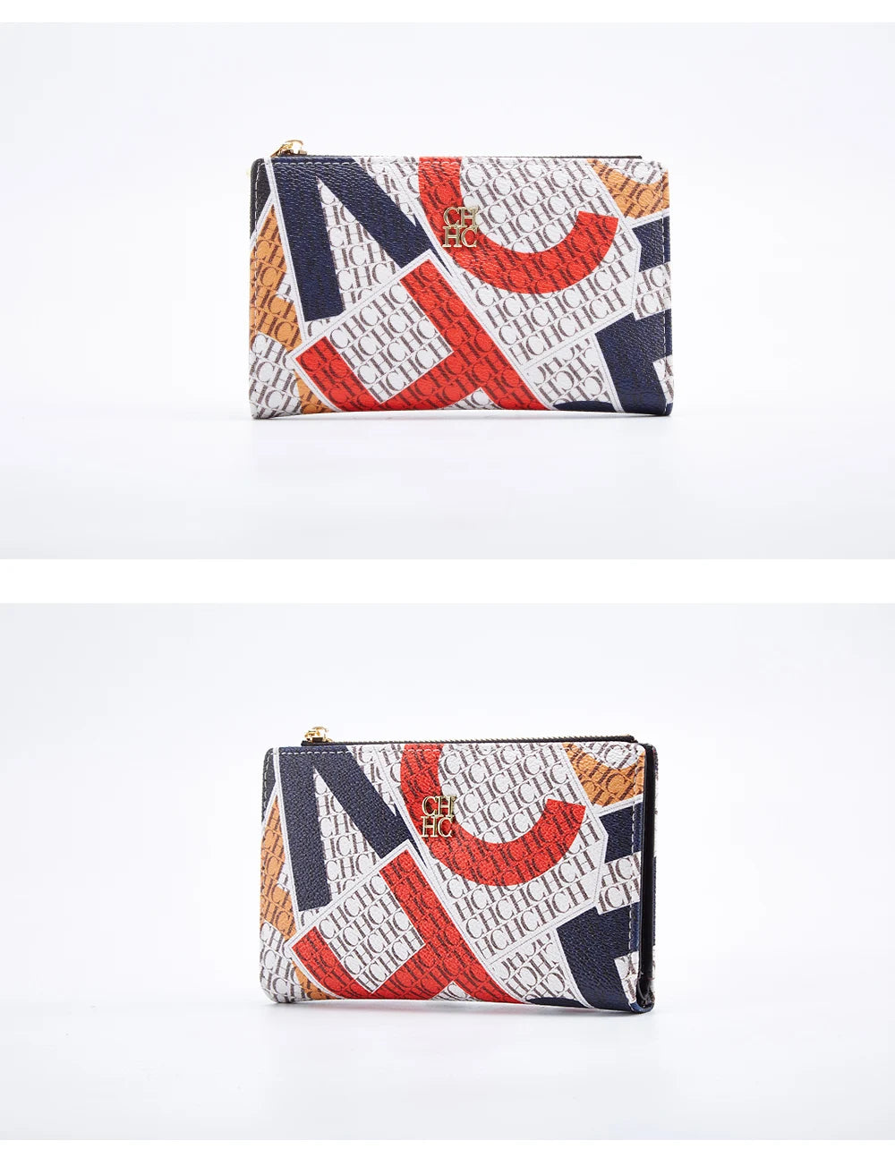 Retro Cartoon Print Long Wallet With Classic Style and Fashionably Simple Large Capacity Design