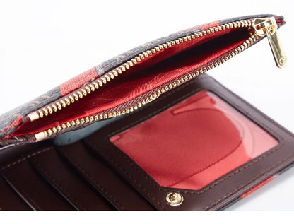Retro Cartoon Print Long Wallet With Classic Style and Fashionably Simple Large Capacity Design