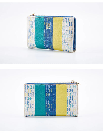 Retro Cartoon Print Long Wallet With Classic Style and Fashionably Simple Large Capacity Design