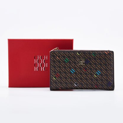 Retro Cartoon Print Long Wallet With Classic Style and Fashionably Simple Large Capacity Design