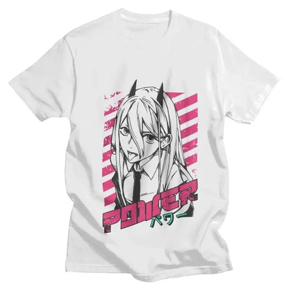 Anime Style Tee Shirt With Bold Print For Trendy Shirt Outfit Ideas