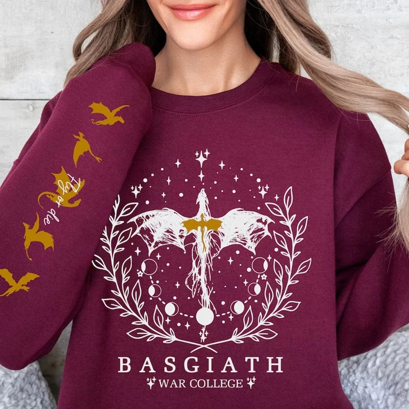Fall Outfit Sweatshirt For Women With Riders Quadrant Fantasy Graphic Print