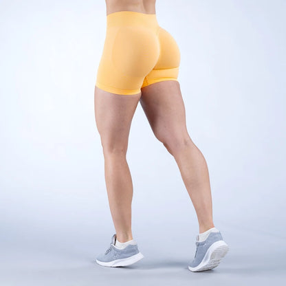 Sexy Seamless Scrunch Butt Biker Shorts for Athletic Yoga and High-Impact Workouts