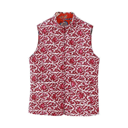 Embroidery Elegance Vintage Patch Vest
