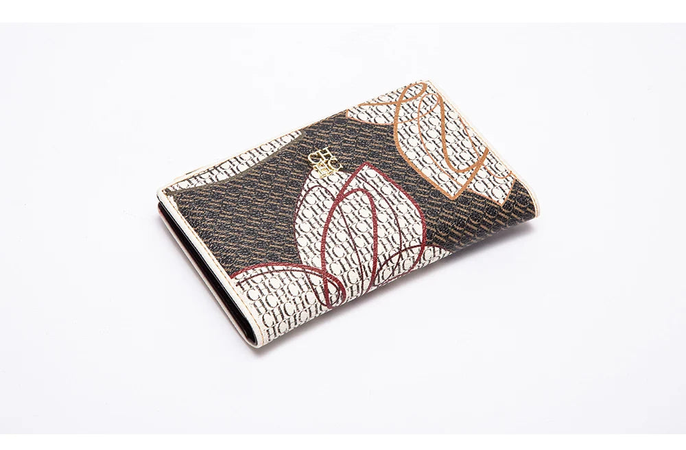Retro Cartoon Print Long Wallet With Classic Style and Fashionably Simple Large Capacity Design