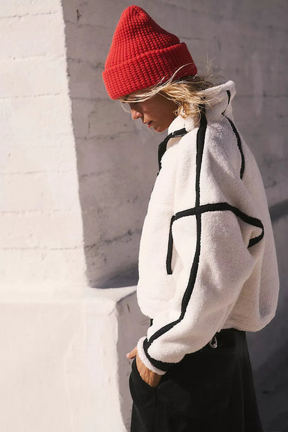 Fall Outfit Ideas Long Sleeve Jacket Trend Artificial Lambskin Casual Fashion For Women